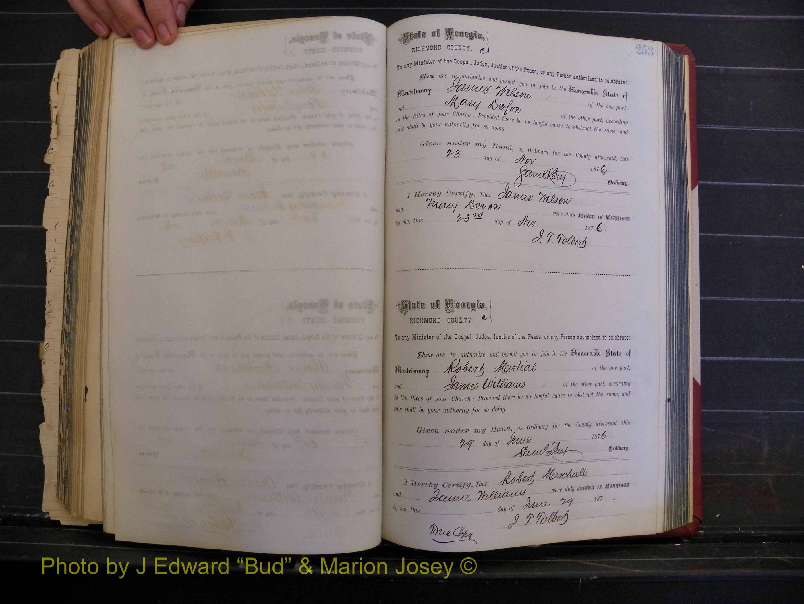 Richmond Marriages, Book I, 1868-1881 P 253.JPG