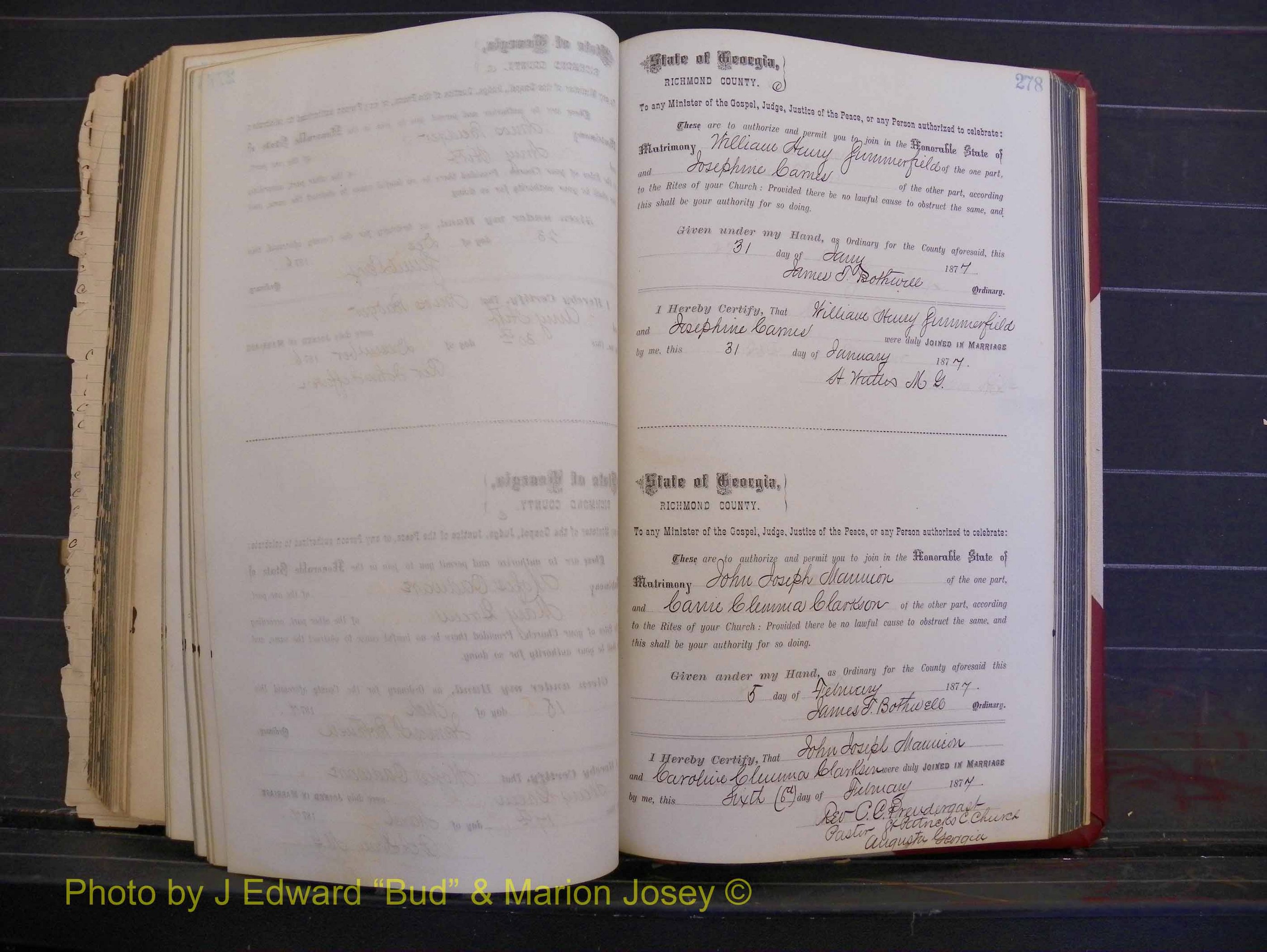 Richmond Marriages, Book I, 1868-1881 P 278.JPG