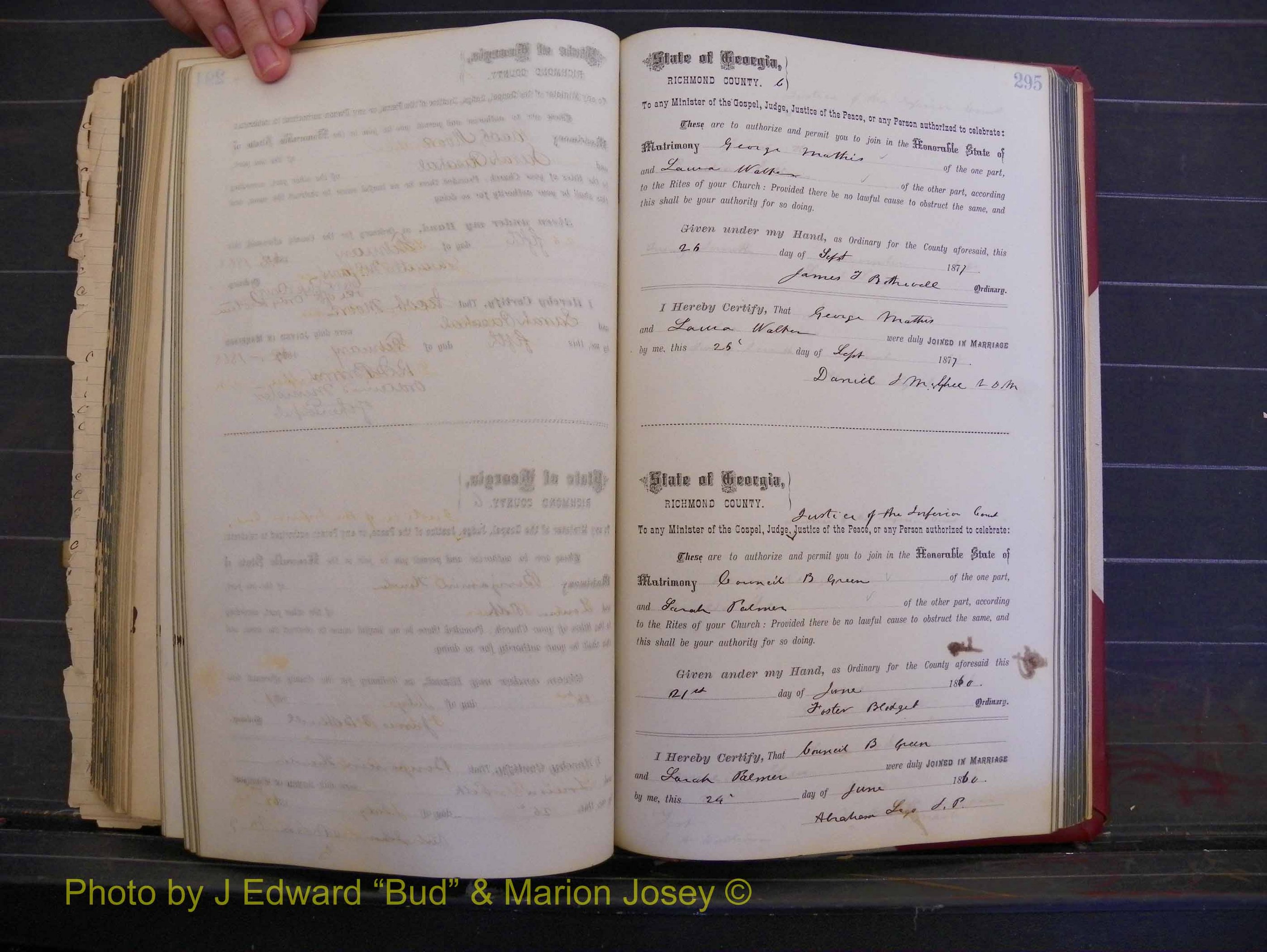 Richmond Marriages, Book I, 1868-1881 P 295.JPG