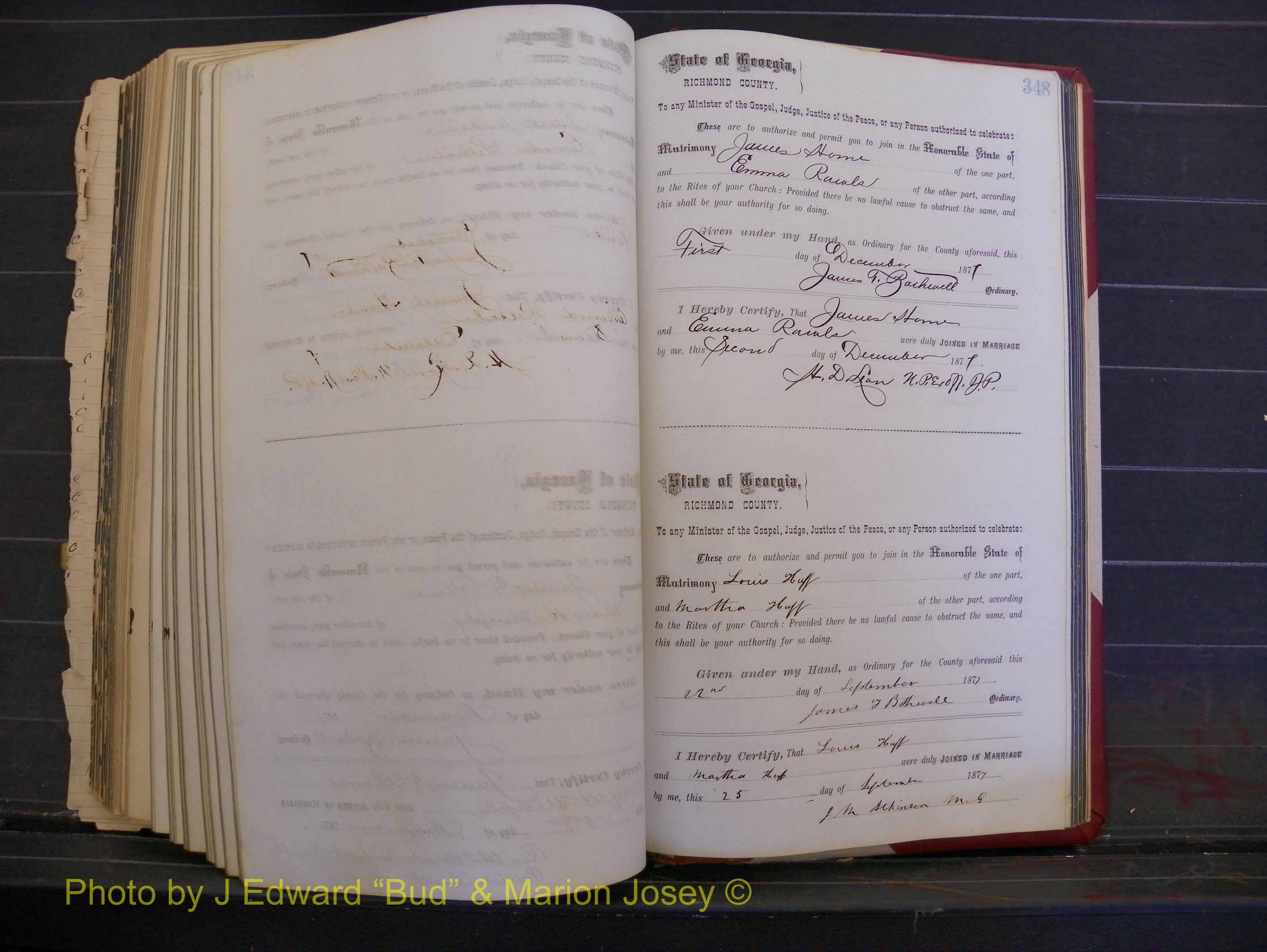 Richmond Marriages, Book I, 1868-1881 P 348.JPG
