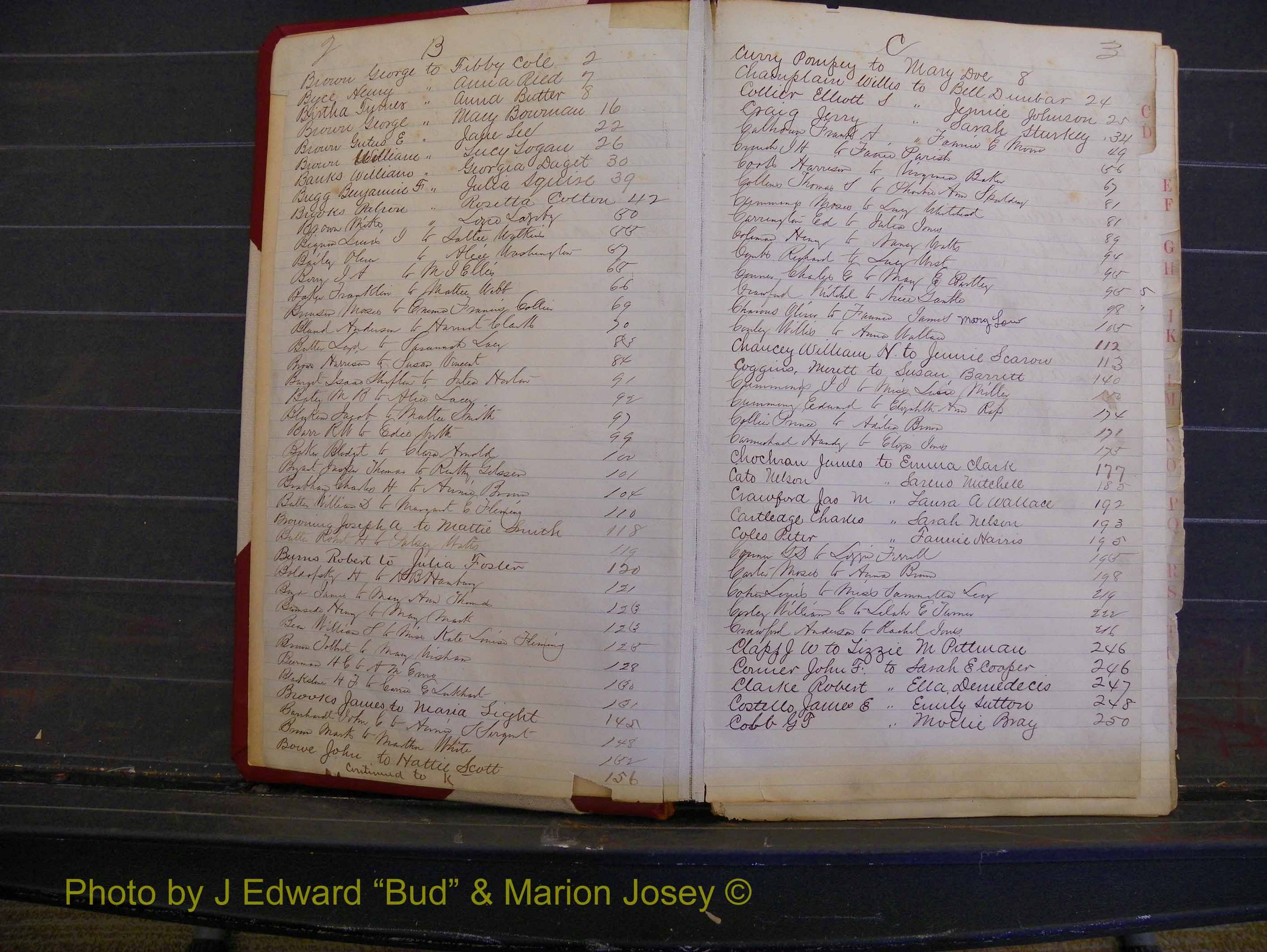 Richmond Marriages, Book K, 1876-1882 Index B & C  (103).JPG
