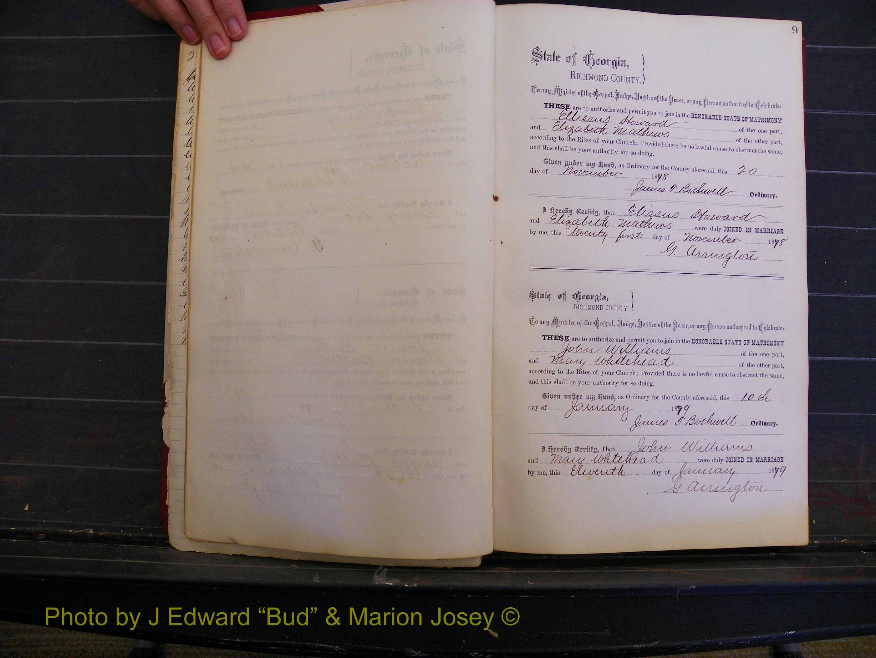 Richmond Marriages, Book K, 1876-1882 P 009.JPG
