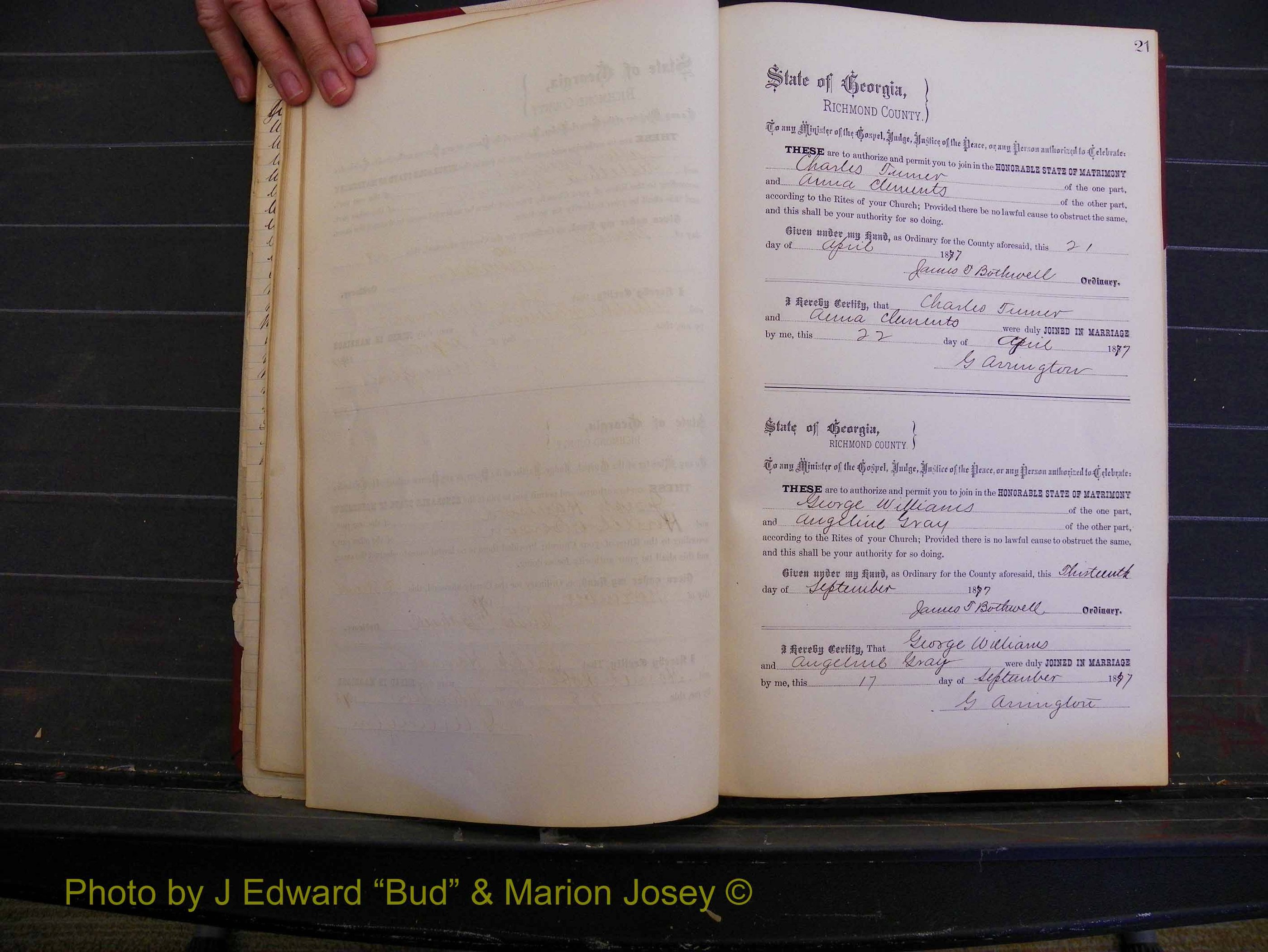 Richmond Marriages, Book K, 1876-1882 P 021.JPG