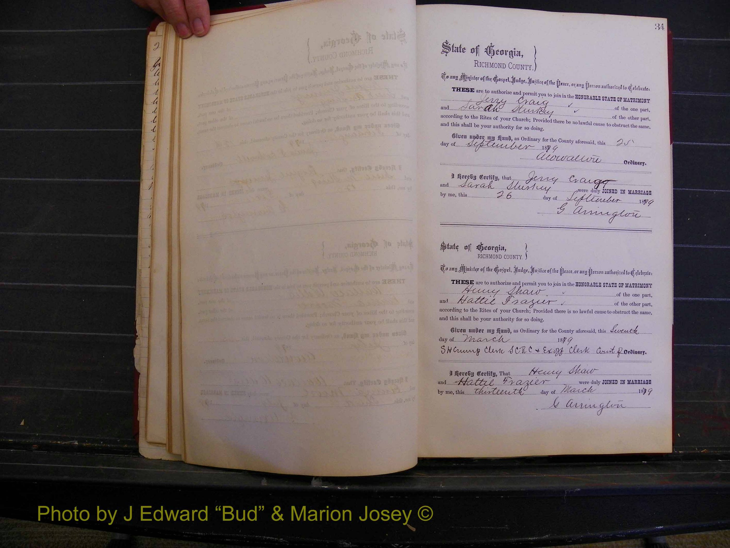 Richmond Marriages, Book K, 1876-1882 P 034.JPG