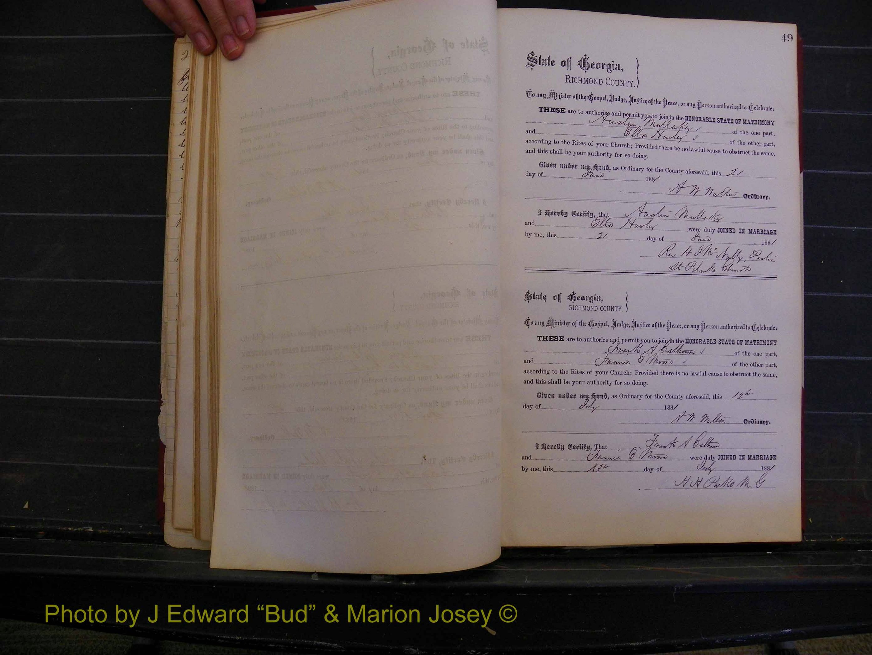 Richmond Marriages, Book K, 1876-1882 P 049.JPG
