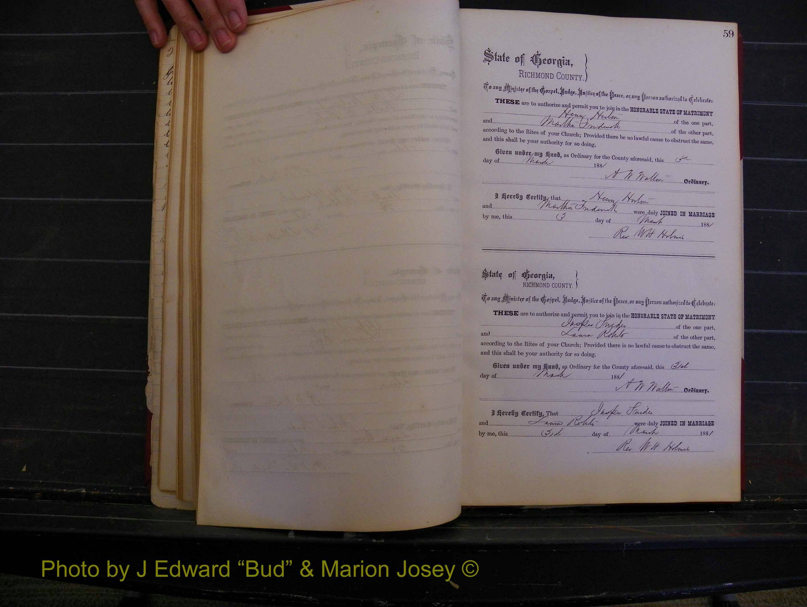 Richmond Marriages, Book K, 1876-1882 P 059.JPG