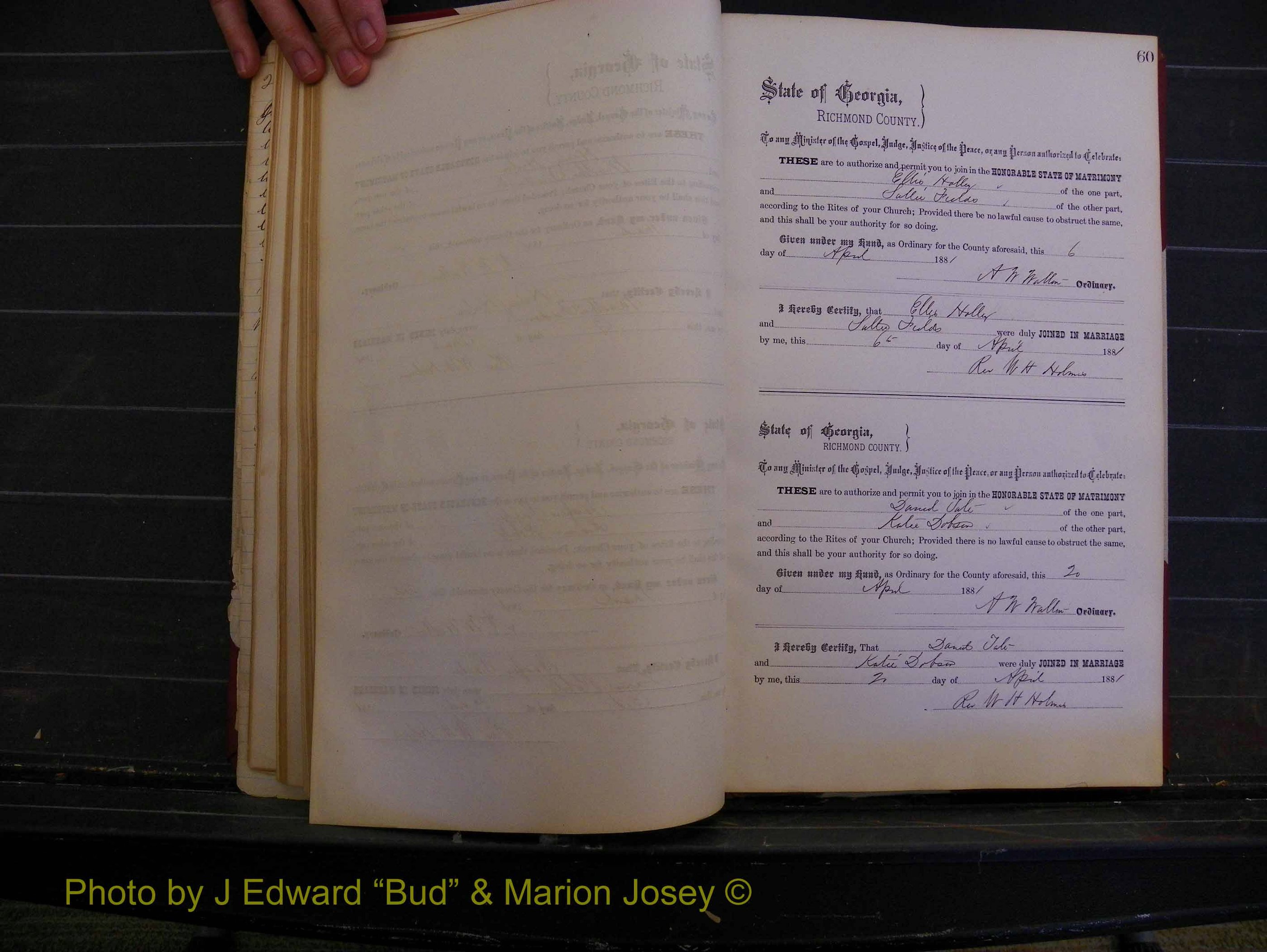 Richmond Marriages, Book K, 1876-1882 P 060.JPG
