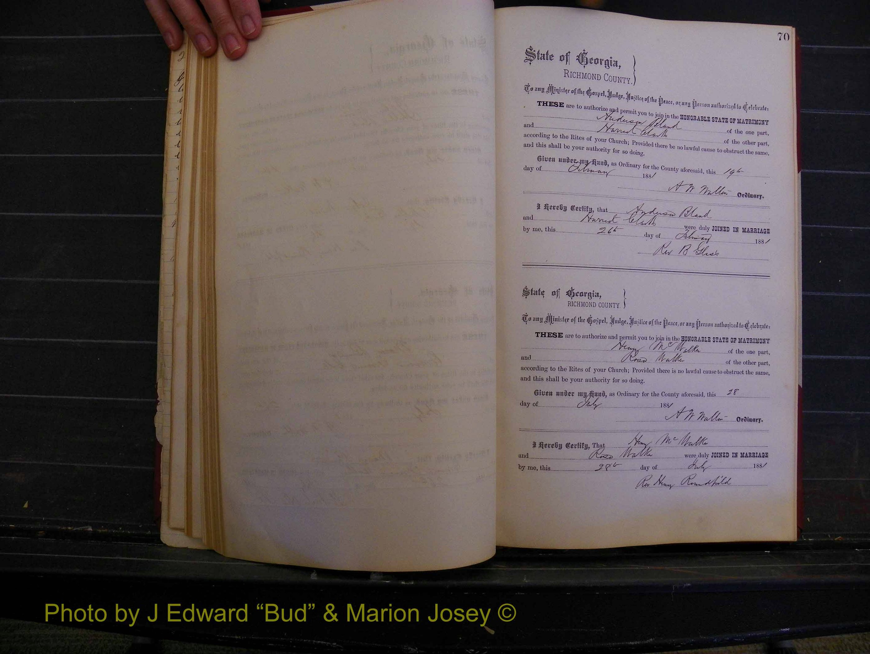 Richmond Marriages, Book K, 1876-1882 P 070.JPG