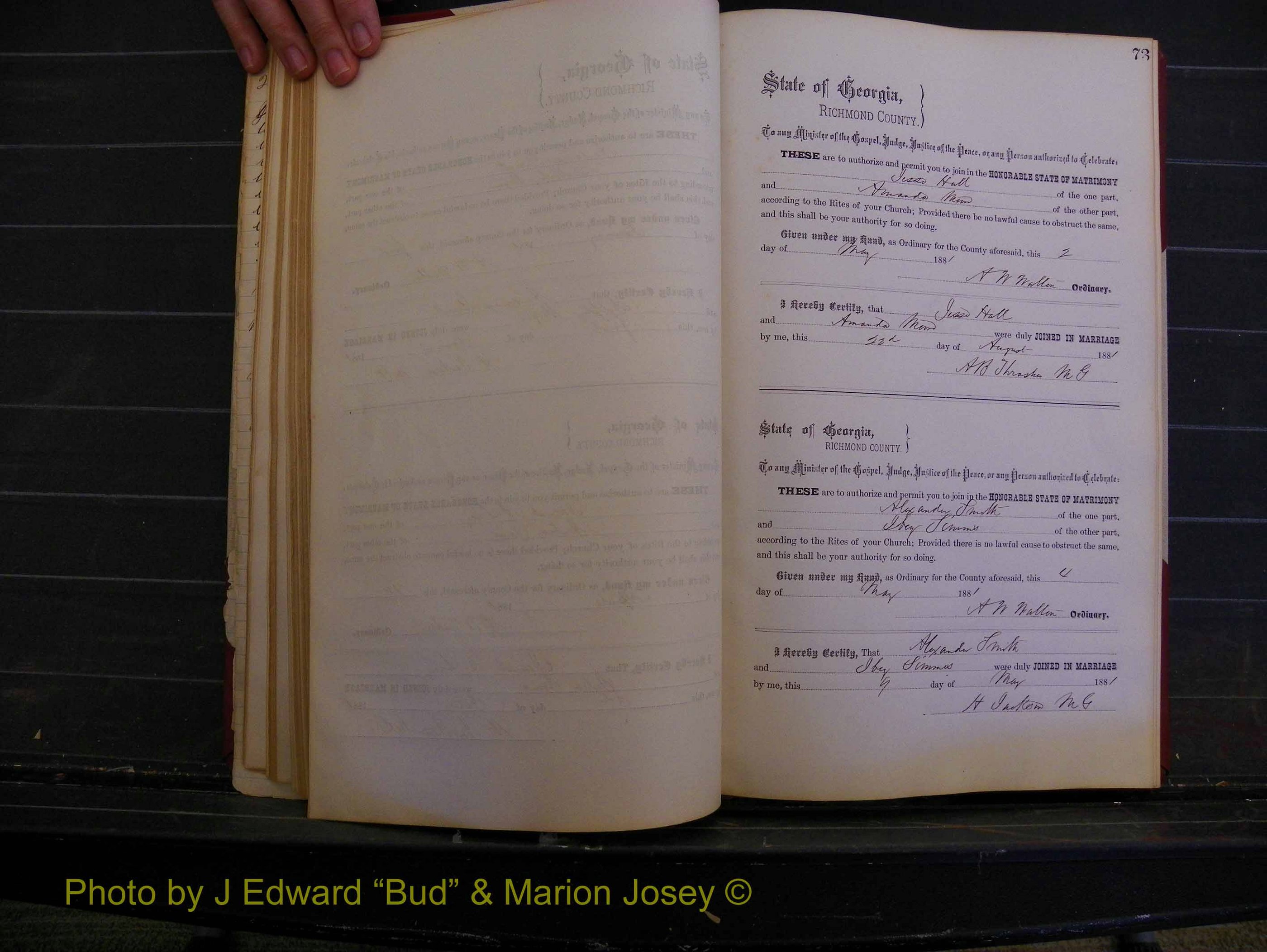 Richmond Marriages, Book K, 1876-1882 P 073.JPG