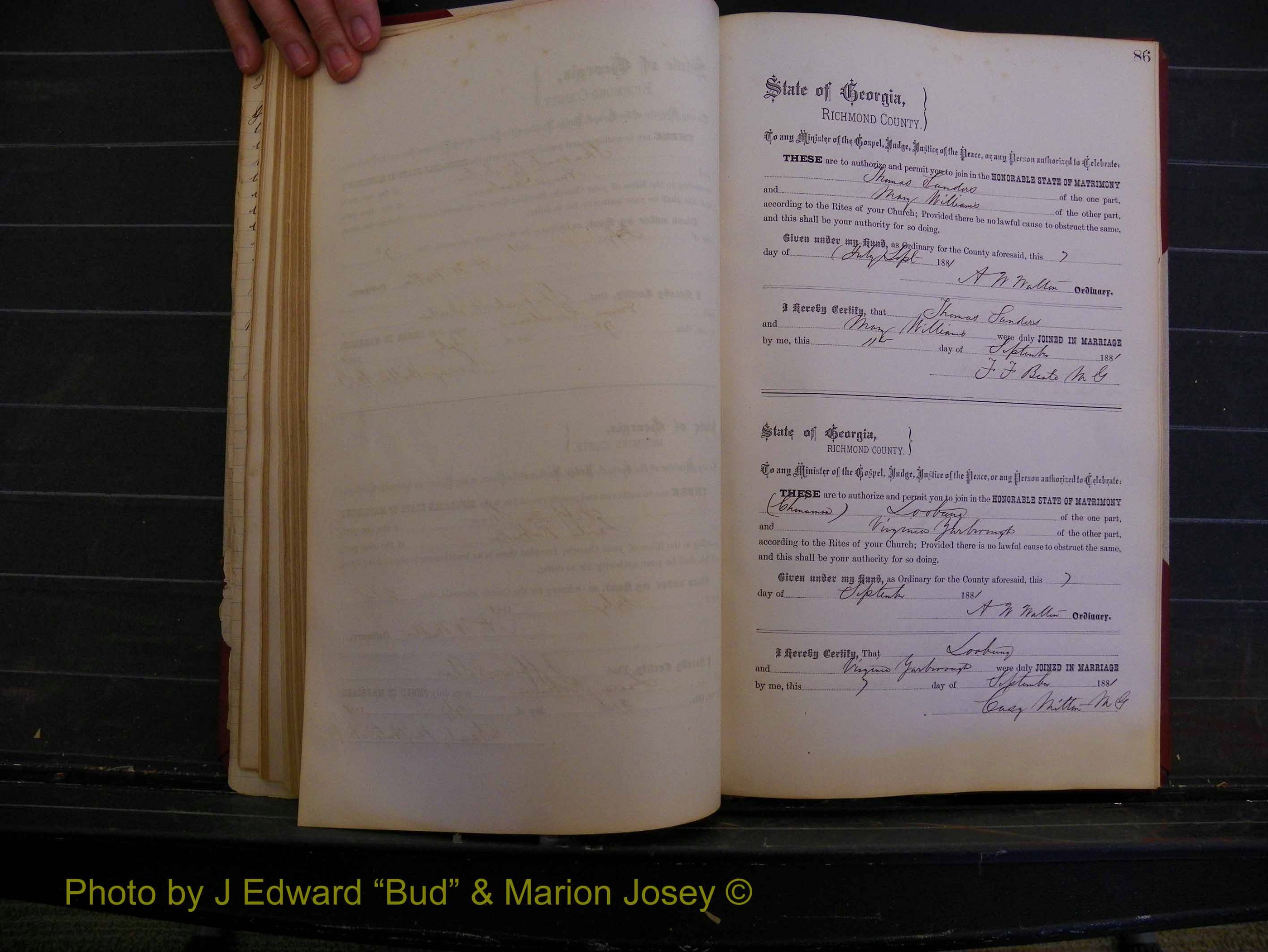 Richmond Marriages, Book K, 1876-1882 P 086.JPG