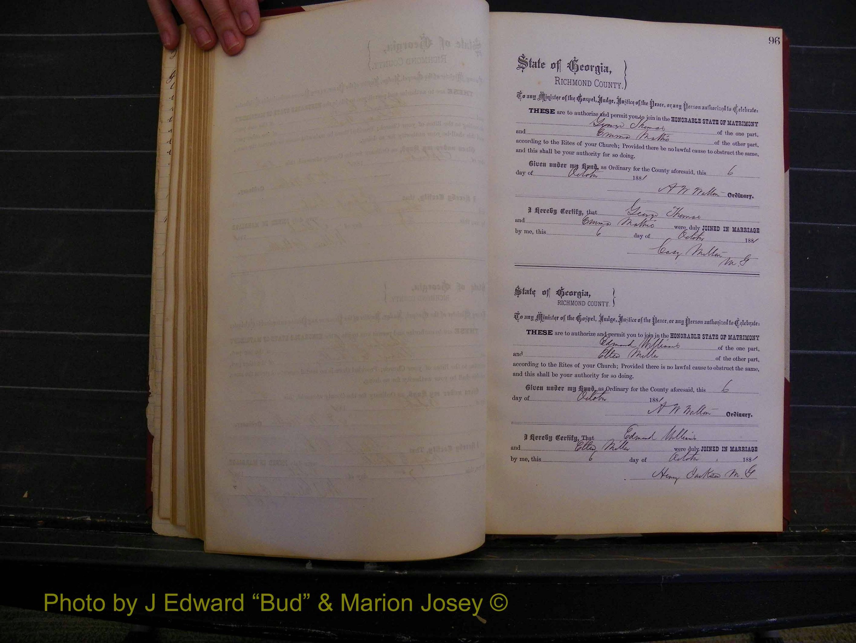 Richmond Marriages, Book K, 1876-1882 P 096.JPG
