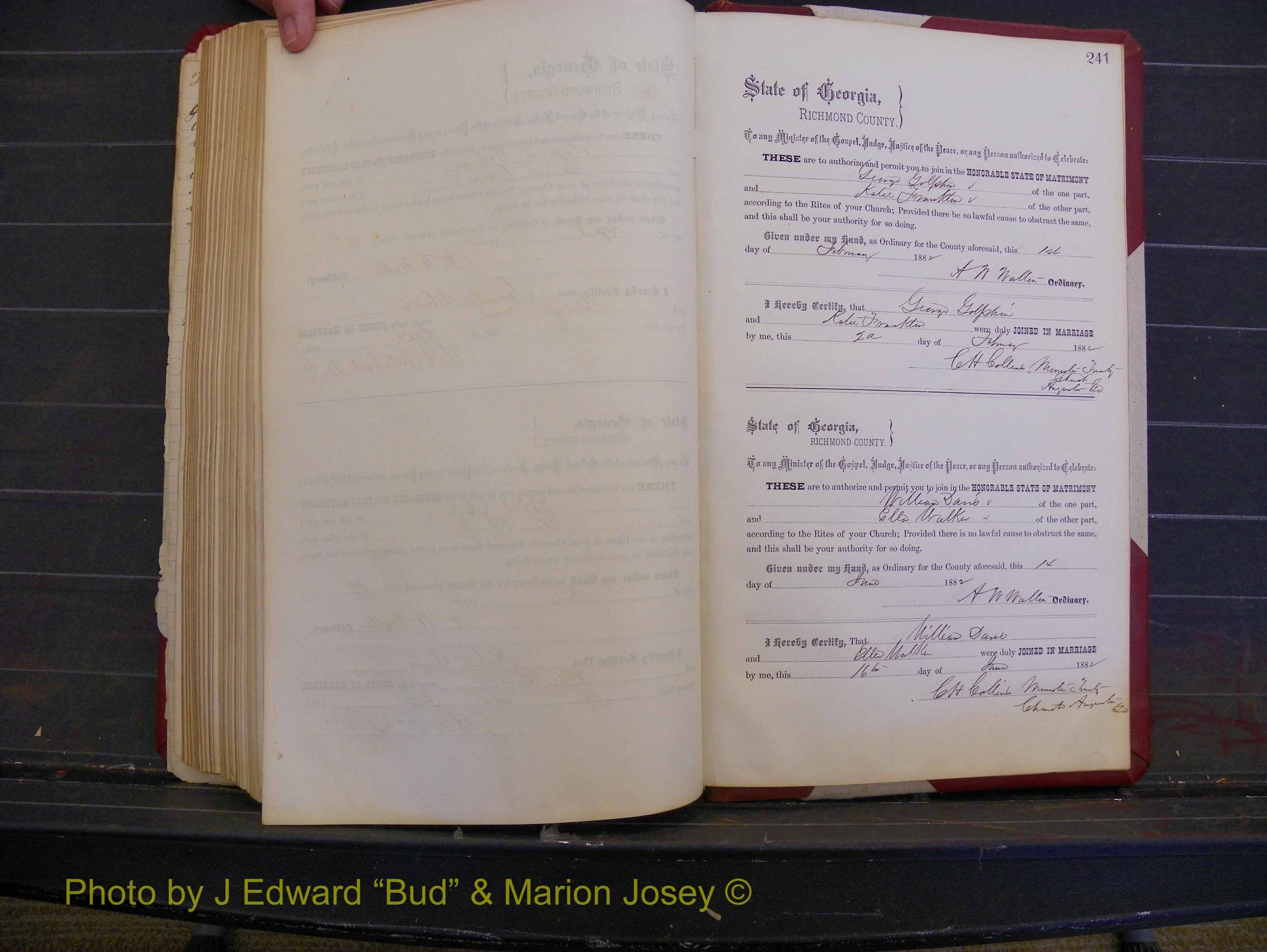 Richmond Marriages, Book K, 1876-1882 P 241.JPG