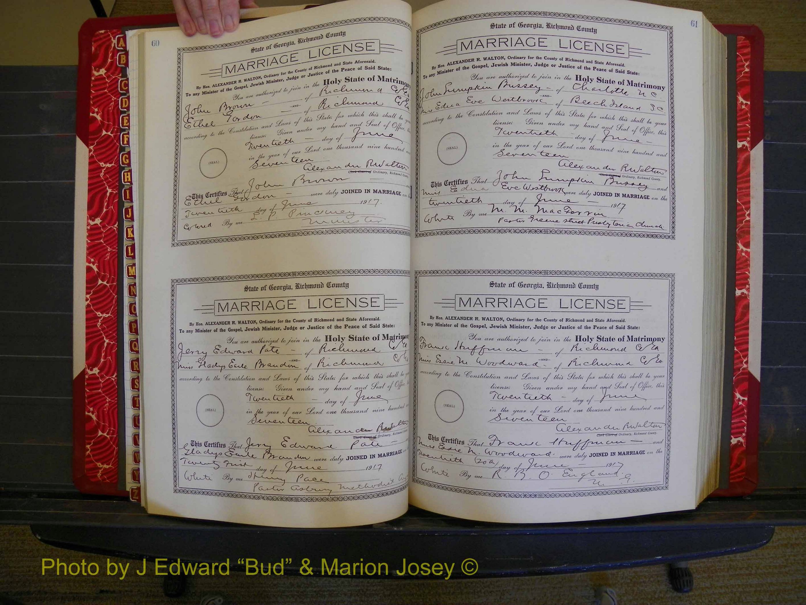 Richmond Marriages, Book KK, 1917-1918 P 060-061.JPG
