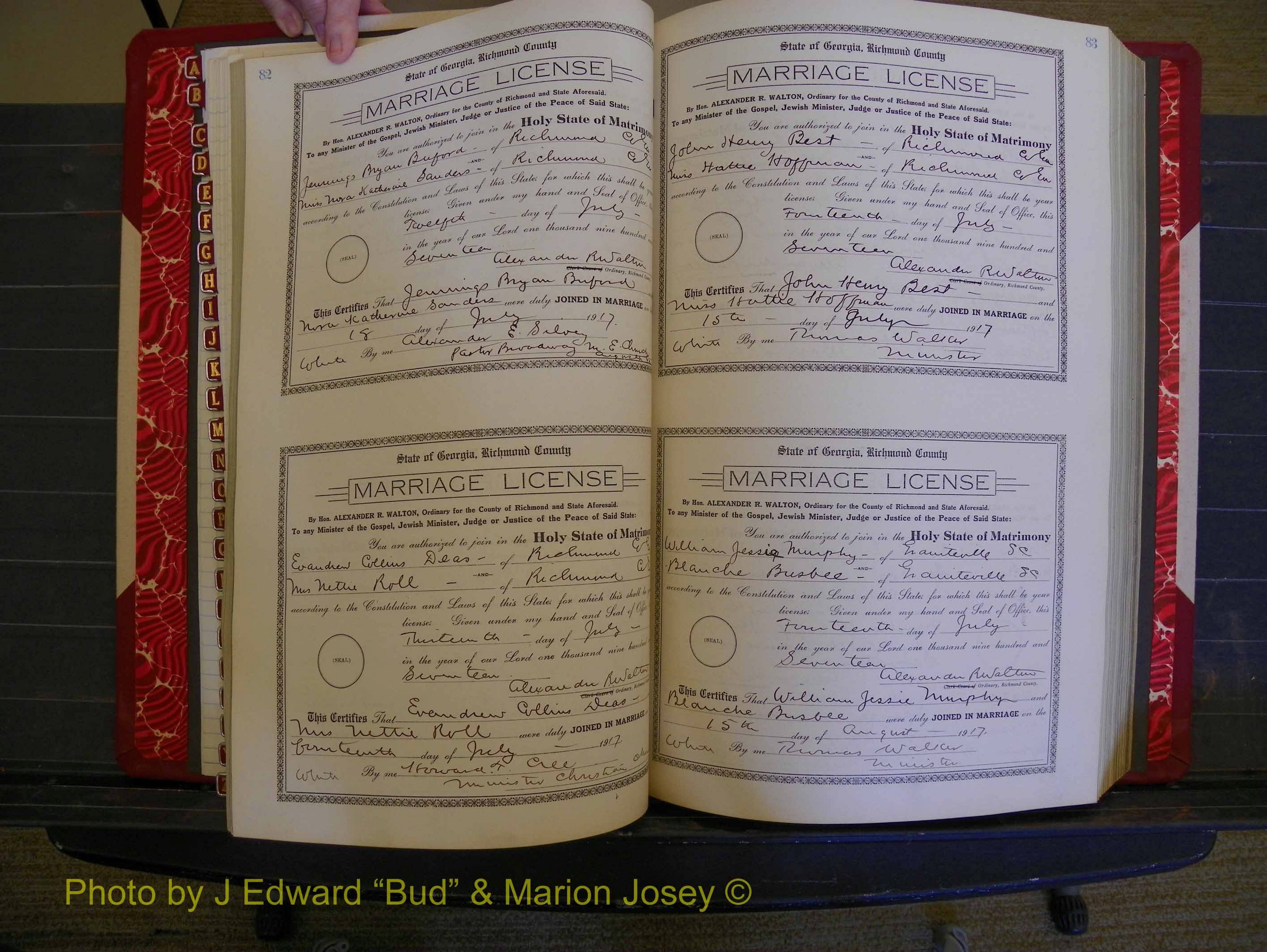 Richmond Marriages, Book KK, 1917-1918 P 082-083.JPG