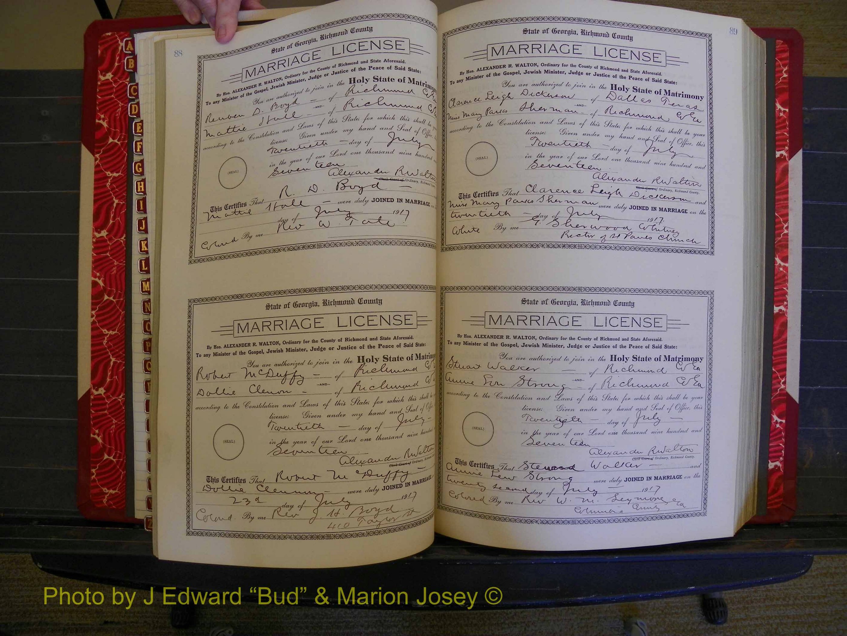 Richmond Marriages, Book KK, 1917-1918 P 088-089.JPG