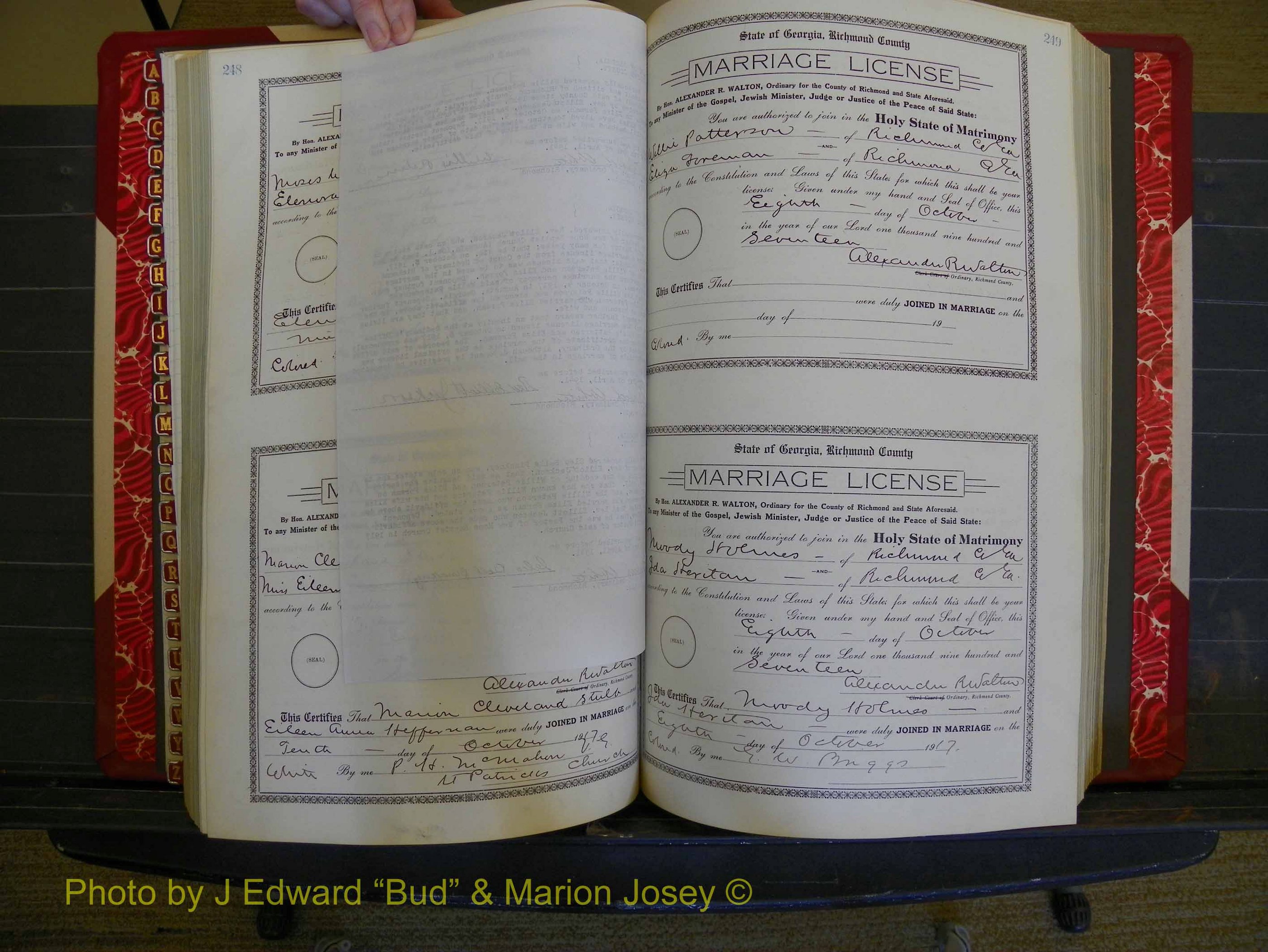 Richmond Marriages, Book KK, 1917-1918 P 248a-249a.JPG