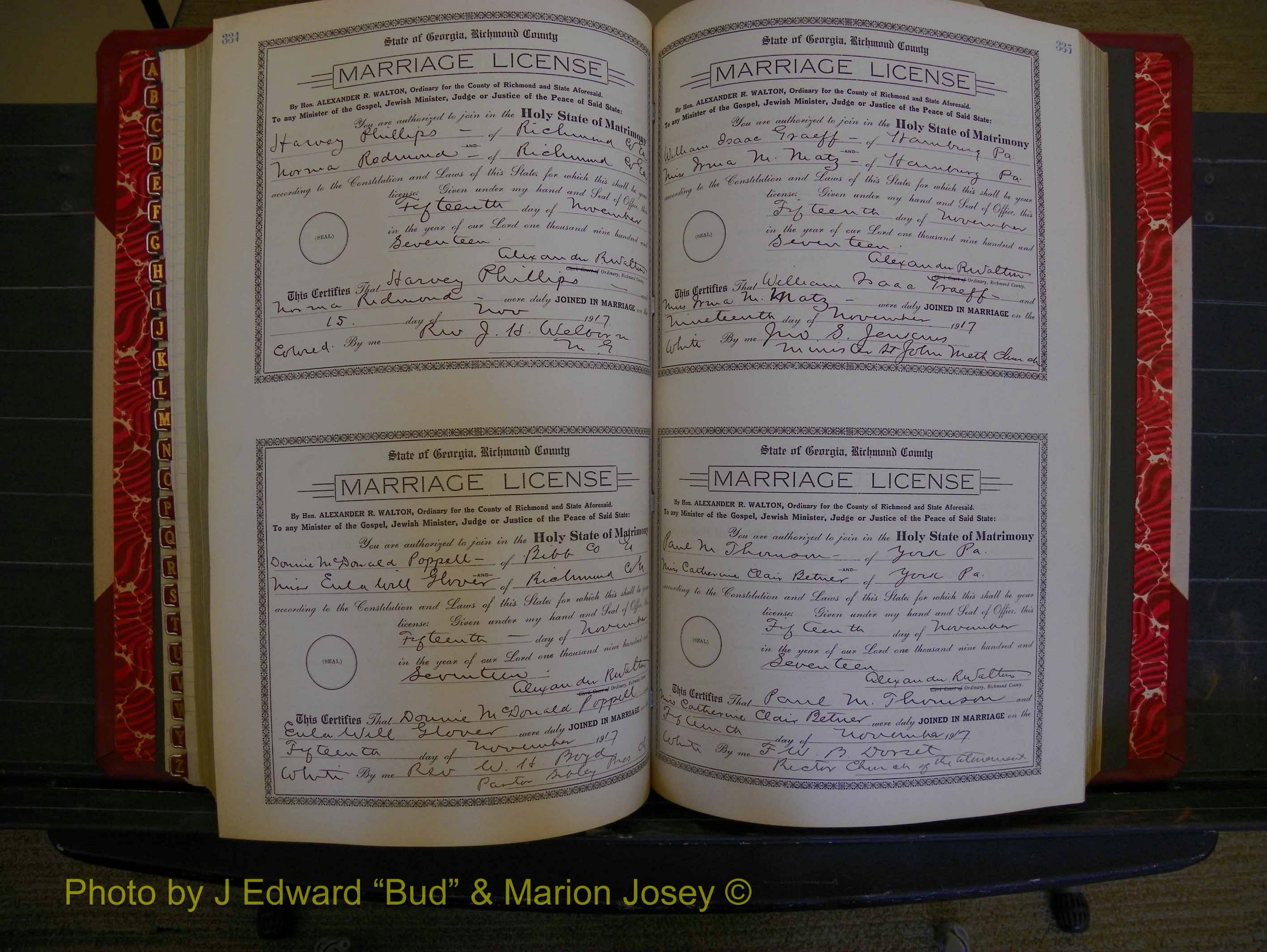 Richmond Marriages, Book KK, 1917-1918 P 334-335.JPG