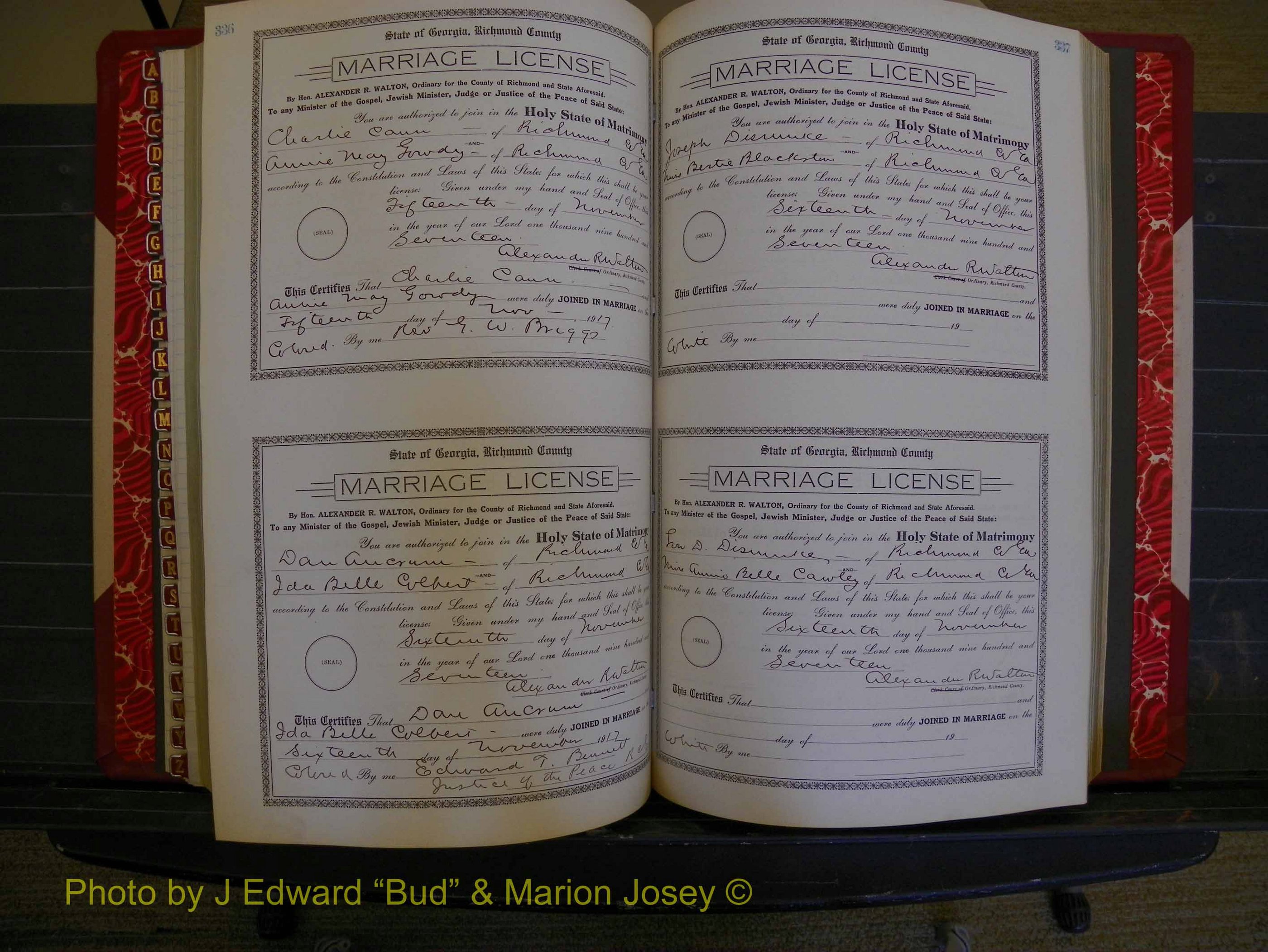 Richmond Marriages, Book KK, 1917-1918 P 336-337.JPG