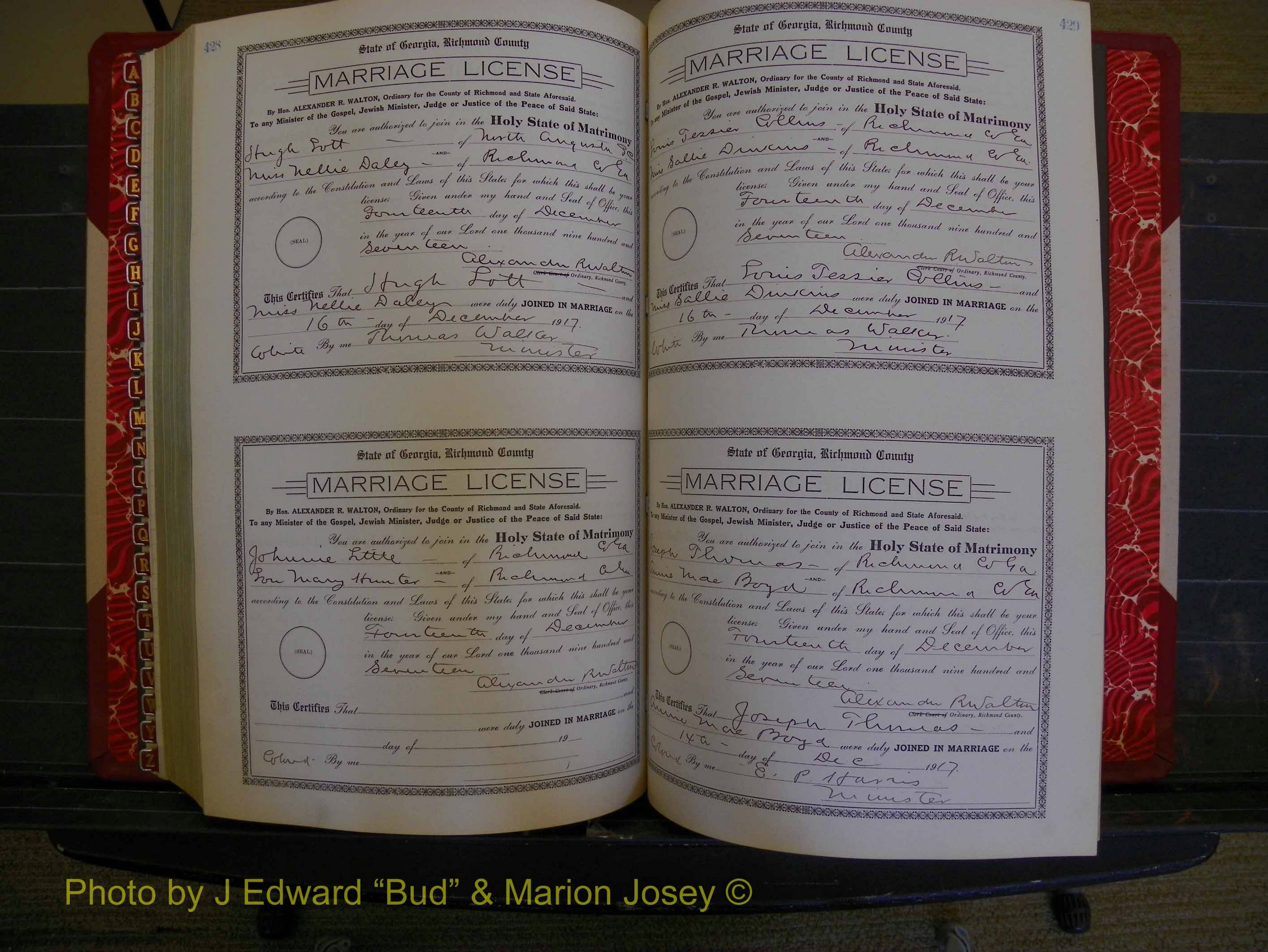 Richmond Marriages, Book KK, 1917-1918 P 428-429.JPG