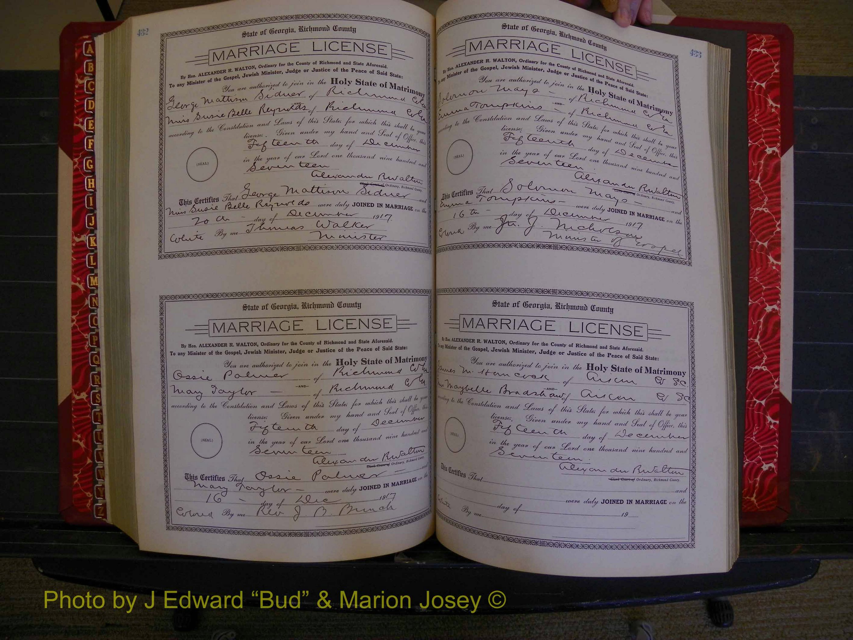 Richmond Marriages, Book KK, 1917-1918 P 432-433.JPG