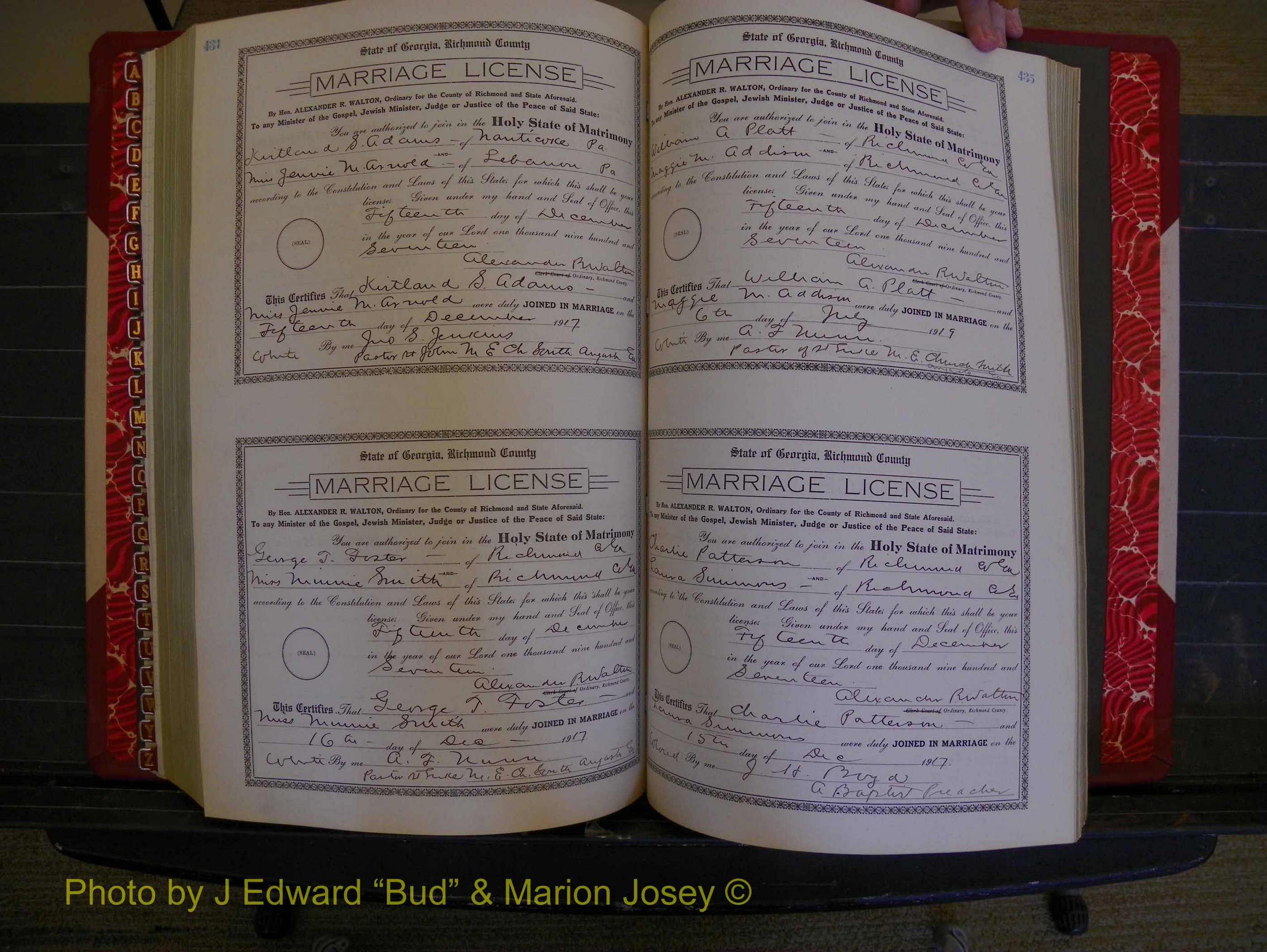 Richmond Marriages, Book KK, 1917-1918 P 434-435.JPG