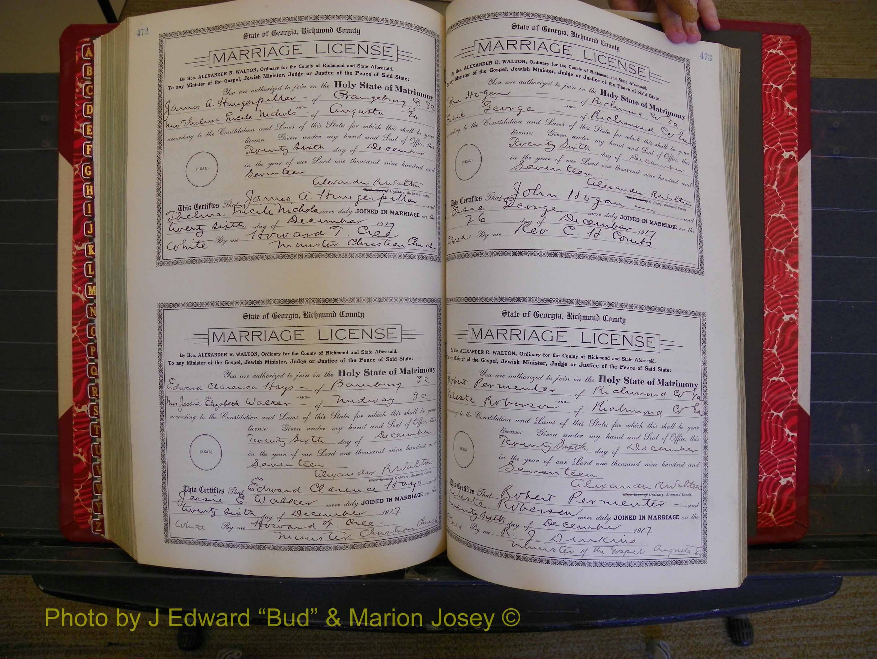Richmond Marriages, Book KK, 1917-1918 P 472-473.JPG
