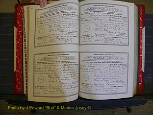 Richmond Marriages, Book KK, 1917-1918 P 104-105.JPG