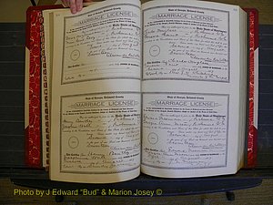 Richmond Marriages, Book KK, 1917-1918 P 108-109.JPG