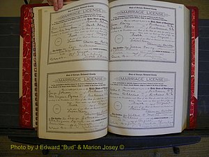 Richmond Marriages, Book KK, 1917-1918 P 114-115.JPG