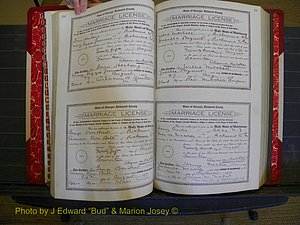 Richmond Marriages, Book KK, 1917-1918 P 160-161.JPG