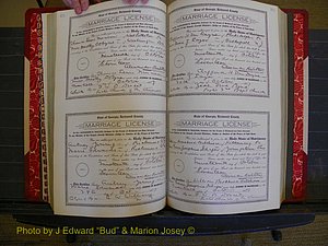 Richmond Marriages, Book KK, 1917-1918 P 274-275.JPG