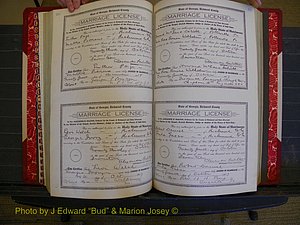 Richmond Marriages, Book KK, 1917-1918 P 286-287.JPG