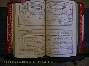 Richmond Marriages, Book KK, 1917-1918 P 294-295.JPG