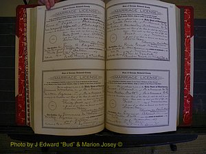 Richmond Marriages, Book KK, 1917-1918 P 300-301.JPG