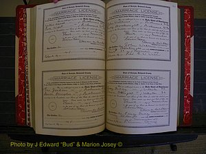 Richmond Marriages, Book KK, 1917-1918 P 308-309.JPG