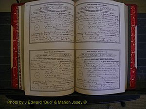 Richmond Marriages, Book KK, 1917-1918 P 312-313.JPG