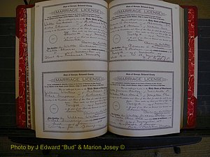 Richmond Marriages, Book KK, 1917-1918 P 326-327.JPG