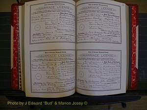 Richmond Marriages, Book KK, 1917-1918 P 332-333.JPG