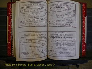 Richmond Marriages, Book KK, 1917-1918 P 344-345.JPG