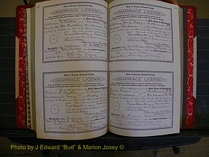 Richmond Marriages, Book KK, 1917-1918 P 348-349.JPG