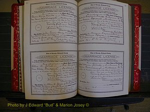 Richmond Marriages, Book KK, 1917-1918 P 356-357.JPG