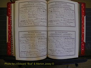 Richmond Marriages, Book KK, 1917-1918 P 366-367.JPG