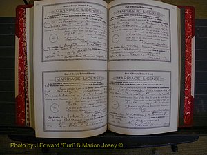 Richmond Marriages, Book KK, 1917-1918 P 398-399.JPG