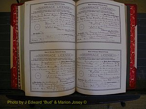 Richmond Marriages, Book KK, 1917-1918 P 404-405.JPG