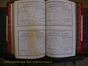Richmond Marriages, Book KK, 1917-1918 P 412-413.JPG