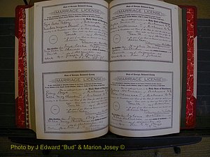 Richmond Marriages, Book KK, 1917-1918 P 414-415.JPG
