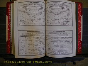Richmond Marriages, Book KK, 1917-1918 P 420-421.JPG