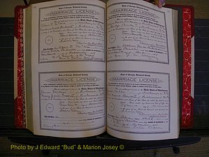 Richmond Marriages, Book KK, 1917-1918 P 430-431.JPG