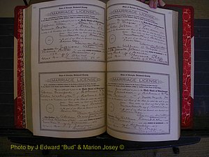Richmond Marriages, Book KK, 1917-1918 P 442-443.JPG