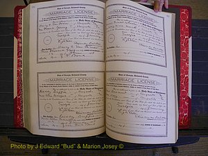 Richmond Marriages, Book KK, 1917-1918 P 524-525.JPG